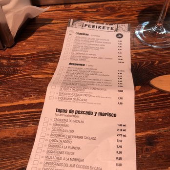 Perikete - Tapas Bars Near Me - Barcelona, B