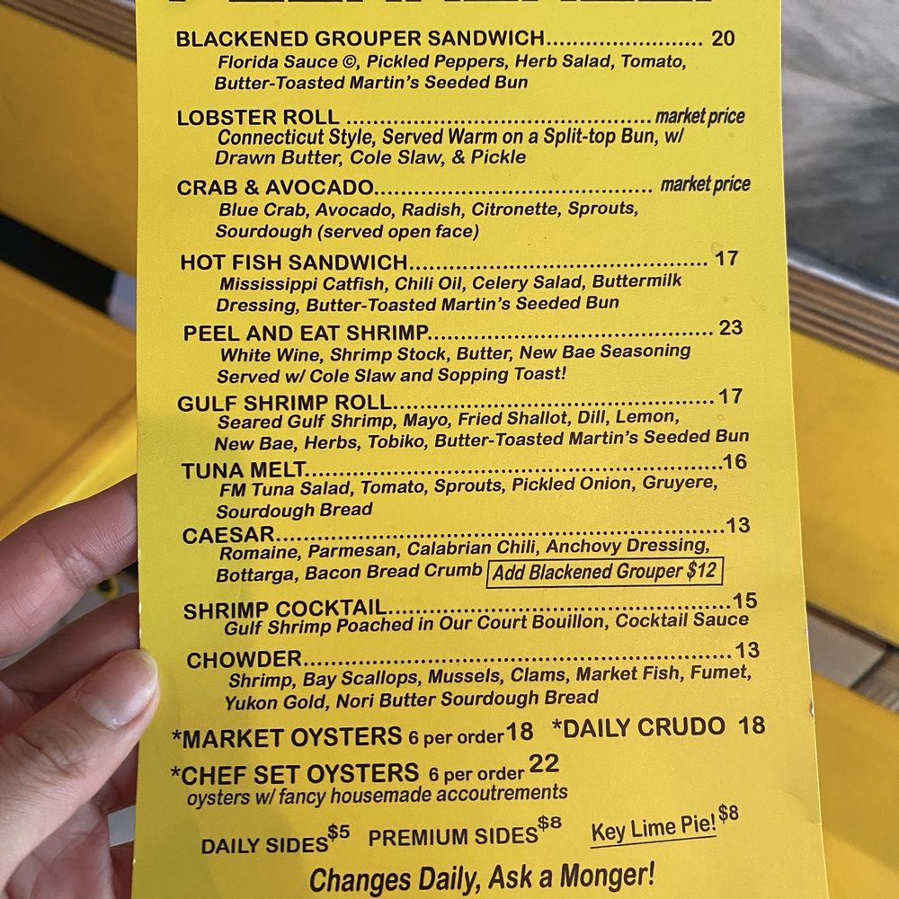 MENU as of MAY 2024 MENU as of MAY 2024