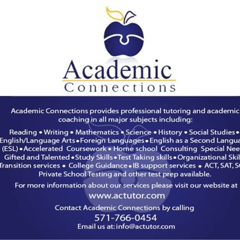Academic Connections - Our services - Private Tutors Near Me - Ashburn, Virginia Academic Connections - Our services - Private Tutors Near Me - Ashburn, Virginia