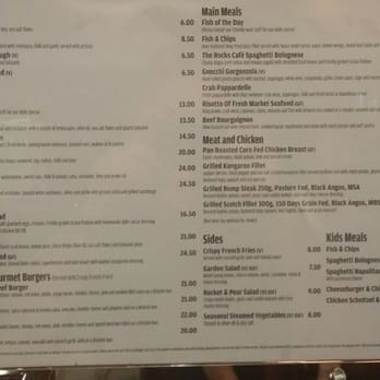 The Rocks Cafe - Menu - Modern Australian Near Me - The Rocks, NSW