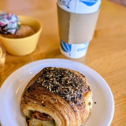 Courageous Bakery & Cafe - Ham and Swiss croissant