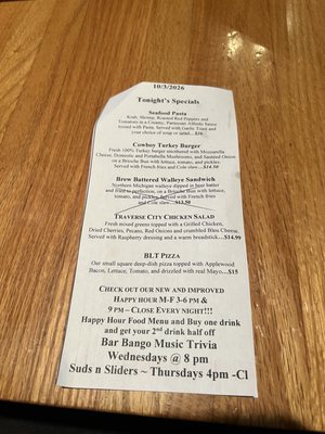 Menu photo 1 Gilbert's Lodge Saint Clair Shores, MI