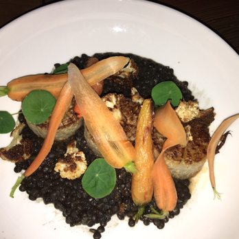 Corbu's Pizza - Cauliflower that looks like scallops, lentils, and carrots. The lentils were really good. - Pizza Near Me - Atlanta, Georgia Corbu's Pizza - Cauliflower that looks like scallops, lentils, and carrots. The lentils were really good. - Pizza Near Me - Atlanta, Georgia