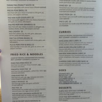 Bhan Mae Vane - Menu (11/12/23) - Thai Near Me - Alameda, California