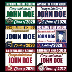 Sentry Printing - Custom Graduation Yard Signs. $25.00 includes Sign, Lawn Stand, and Custom design.