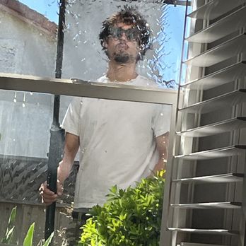 Marin Exterior Cleaning - Thoroughly washing our back windows. - Gutter Services Near Me Marin Exterior Cleaning - Thoroughly washing our back windows. - Gutter Services Near Me