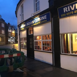 Riverside India Cusine - Outside view at night
