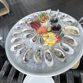 SKY Waikiki - Two dozen Oysters of the Day, Spicy Ahi Poke 3 Assorted Sashimi - Seafood Near Me - Honolulu, Hawaii SKY Waikiki - Two dozen Oysters of the Day, Spicy Ahi Poke 3 Assorted Sashimi - Seafood Near Me - Honolulu, Hawaii