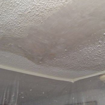 Starting To Match A Texture Ceiling With Plaster With Walls And