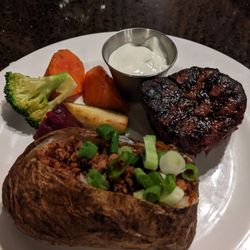 CUT Casual Steak & Tap - 6oz filet mignon and baked potato