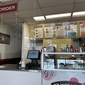 Phyllis' Giant Burgers - Inside behind the counter. - Burgers Near Me - Santa Rosa, California