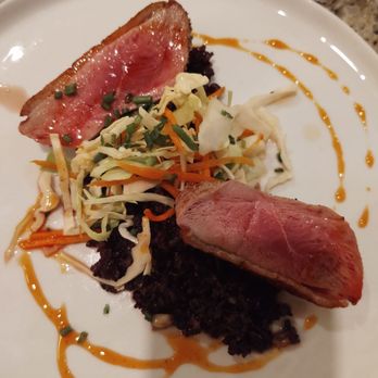 Heirloom Restaurant - Duck breast with slaw and black rice - New American Near Me - Midway, Kentucky