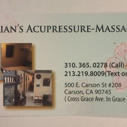 Brian's Acupressure-Massage - Greeted me downstairs. Walked up & down after session to MAKE sure I was safe in the stairway!