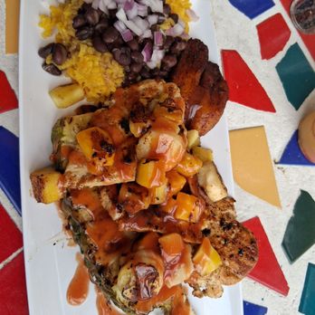 Cha Cha Coconuts - Citrus chicken entree - Bars Near Me - Sarasota, Florida