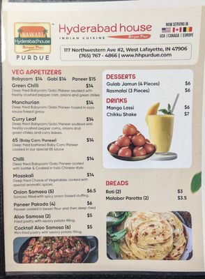 Menu photo 4 Hyderabad House West Lafayette, IN Menu photo 4 Hyderabad House West Lafayette, IN