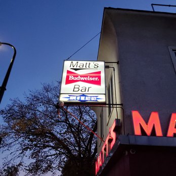 Matt's Bar - Nice old sign - Burgers Near Me - Minneapolis, Minnesota Matt's Bar - Nice old sign - Burgers Near Me - Minneapolis, Minnesota