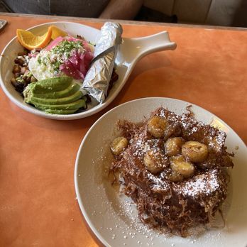 Original Breakfast House - Al Pastor Hash and Banana Fosters French Toast - Breakfast & Brunch Near Me - Phoenix, Arizona Original Breakfast House - Al Pastor Hash and Banana Fosters French Toast - Breakfast & Brunch Near Me - Phoenix, Arizona