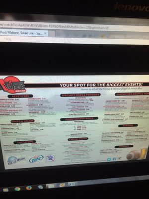 Menu photo 1 Volpe's Sports Bar Emmaus, PA Menu photo 1 Volpe's Sports Bar Emmaus, PA
