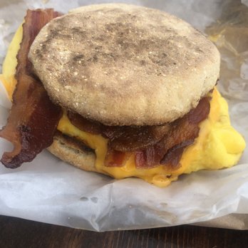 WPA Bakery - Gluten free English muffin sandwich with bacon - Bakeries Near Me - Richmond, Virginia WPA Bakery - Gluten free English muffin sandwich with bacon - Bakeries Near Me - Richmond, Virginia