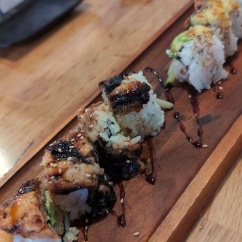 Aikan Sushi - Black dragon roll and Viper roll - Izakaya Near Me - Northridge, California