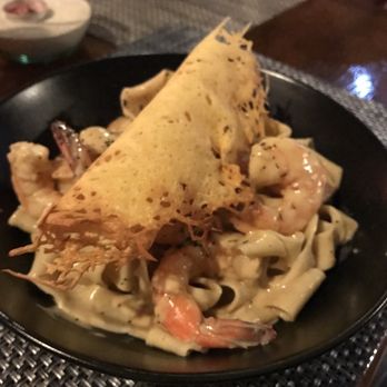 Fuego De Mar - Shrimp pasta with handmade noodles - Seafood Near Me - Isla Mujeres, ROO Fuego De Mar - Shrimp pasta with handmade noodles - Seafood Near Me - Isla Mujeres, ROO