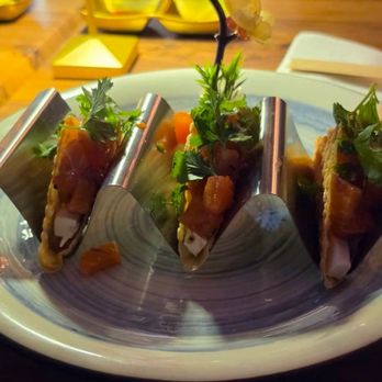 Sushi Kuma - Spicy Salmon Tacos - Sushi Bars Near Me - Bonney Lake, Washington