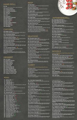 Menu photo 2 Wind Japanese & Thai Mississauga, ON Menu photo 2 Wind Japanese & Thai Mississauga, ON