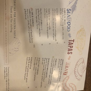 Buena Vida Tapas Bar - Menu - Spanish Near Me - Atlanta, Georgia