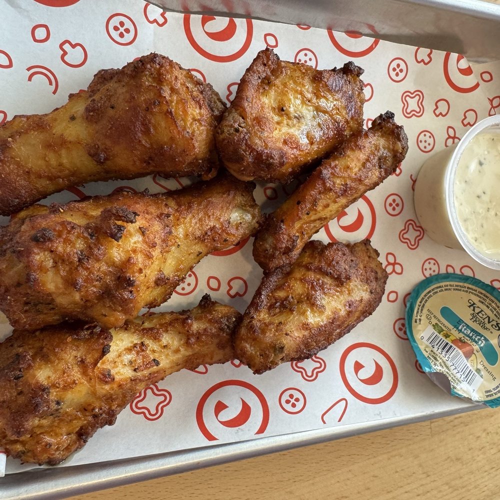 Curry Pizza House San Mateo - Tandoori Wings 5-piece, with Ranch, piping hot, spicy, juicy and good! - Chicken Wings Near Me - San Mateo, California