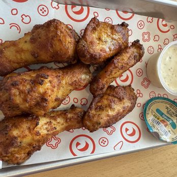 Curry Pizza House San Mateo - Tandoori Wings 5-piece, with Ranch, piping hot, spicy, juicy and good! - Chicken Wings Near Me - San Mateo, California