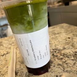 Sweet Straw - Strawberry Matcha Latte