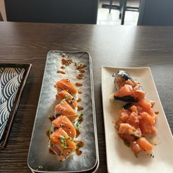 Kingu Sushi - Extra sushi and the salmon cone