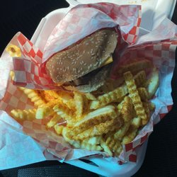 Family Food Market - Burger and fries $6.50