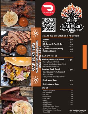 Menu photo 1 Oak Burn BBQ Rapid City, SD Menu photo 1 Oak Burn BBQ Rapid City, SD
