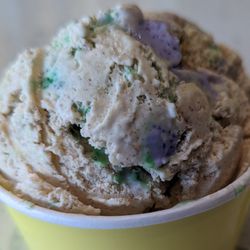 The Local Scoop - Kings Cake Ice Cream made with local King Cake from Suarez Bakery