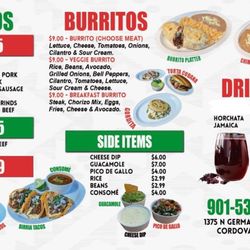 Taqueria Chelita - MENU