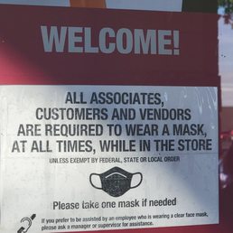 Masks required in Burlington Coat Factory