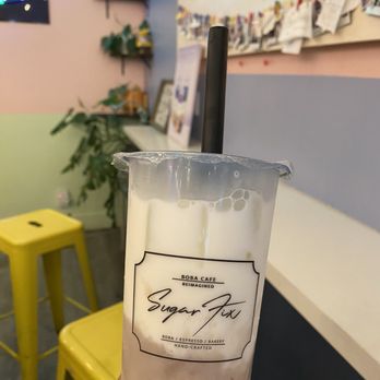 Sugar Fix Boba cafe - Fresh taro milk drink - Juice Bars & Smoothies Near Me - Los Angeles, California