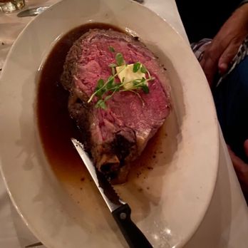 Log Cabin Steakhouse - Small prime rib that was a generous portion. - Seafood Near Me - Galena, Illinois Log Cabin Steakhouse - Small prime rib that was a generous portion. - Seafood Near Me - Galena, Illinois