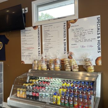 Deke's Bagels - a display of food items - Bagels Near Me - Guilford, Connecticut
