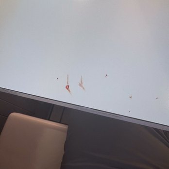 Tom's #1 - I hope this is just ketchup that the workers didn't wipe up versus....blood. - Burgers Near Me - Ontario, California