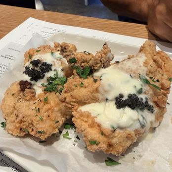 Sixty Vines - Chicken & Caviar shareable was well done but a little bland. - New American Near Me - The Woodlands, Texas Sixty Vines - Chicken & Caviar shareable was well done but a little bland. - New American Near Me - The Woodlands, Texas