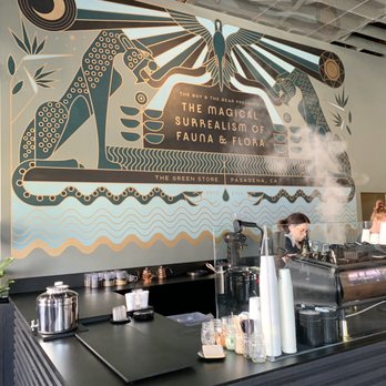 The Boy & The Bear - The beautiful wall piece - Coffee & Tea Near Me - Pasadena, California