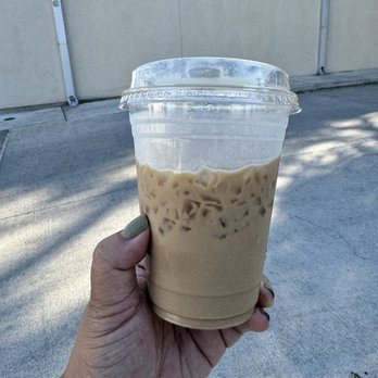 Twisted Sisters Bake Shop - Cereal milk latte! Actually not as sweet as you'd think. Just espresso and cereal-flavored-milk - Cupcakes Near Me - Fredericksburg, Texas