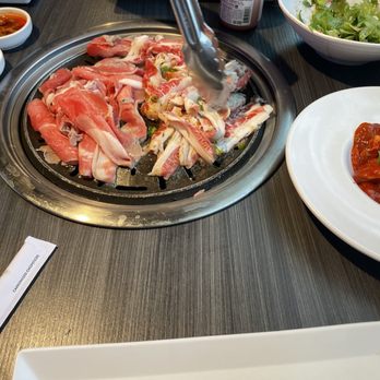 Gen Korean BBQ House - Brisket on left. Beef Belly on right. (Get the beef belly) - Korean Near Me - Cerritos, California Gen Korean BBQ House - Brisket on left. Beef Belly on right. (Get the beef belly) - Korean Near Me - Cerritos, California