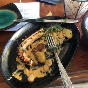 Avocado Grill - Octopus which had an extremely funny taste. - Tapas/Small Plates Near Me - West Palm Beach, Florida