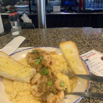 Shrimp Basket - Shrimp and grits with the creamiest grits I've ever had, the warm friendly service, 5 stars! - Seafood Near Me - Gulfport, Mississippi