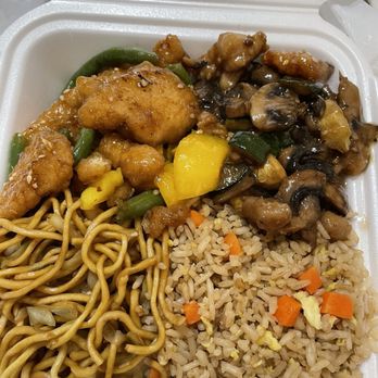 Panda Express - Chicken Sesame and Mushroom Chicken - Fast Food Near Me - Cypress, California