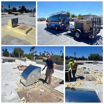 Vessel - We never choose the easy way! We worked together with the roofers to get this one done correctly. - Heating & Air Conditioning/HVAC Near Me - Mesa, Arizona