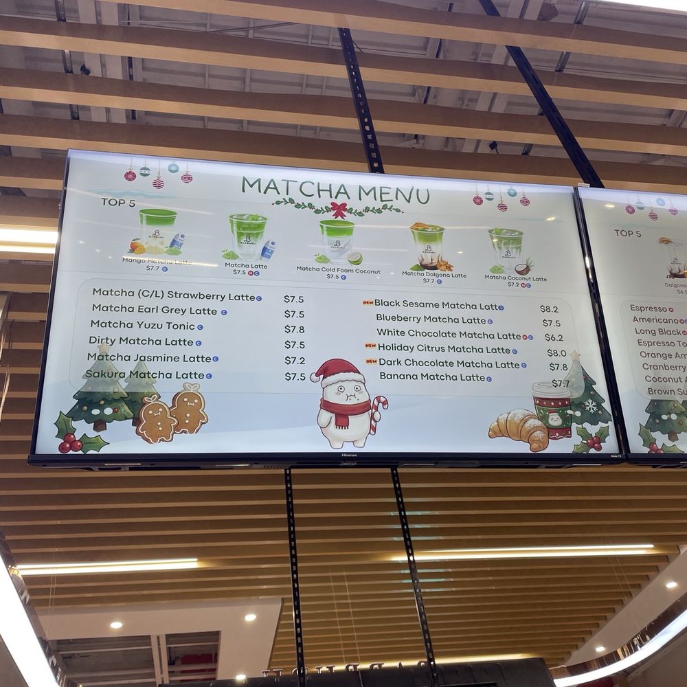 Matcha Menu Matcha Menu